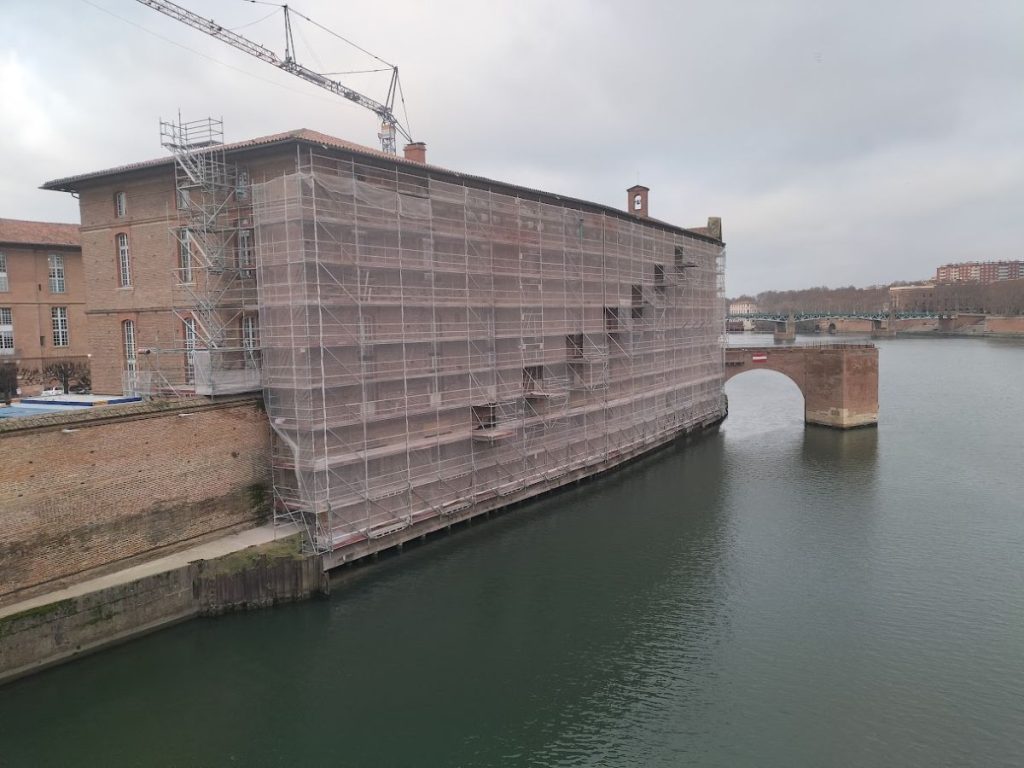 Echafaudage pour monument historique