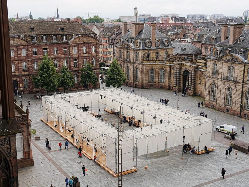 Echafaudage à Strasbourg